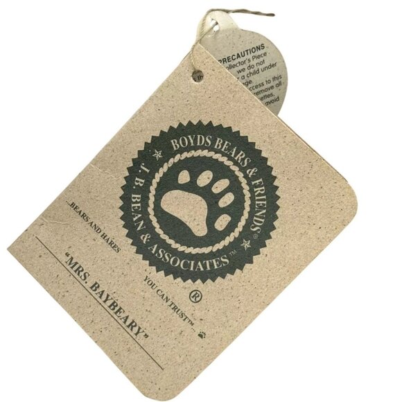 Boyds Bears & Friends "Mrs. Baybeary" Collectible Teddy Bear With Hooded Cape - Picture 4 of 8